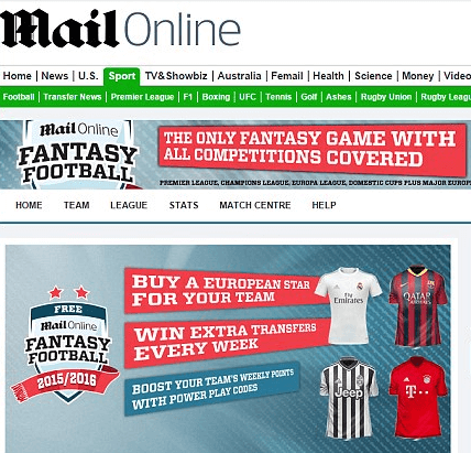 Mail Fantasy Football